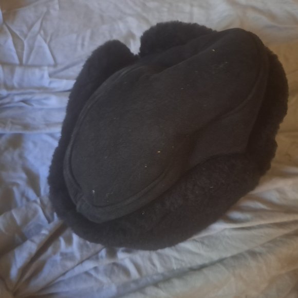 Real shearling retro fur hat - Picture 1 of 2